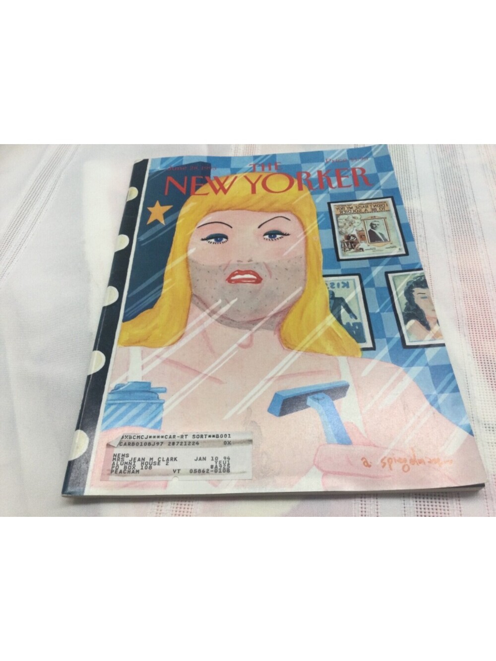 The New Yorker June 28 1993 Full Magazine Cover by Art Spiegelman Hirschfield
